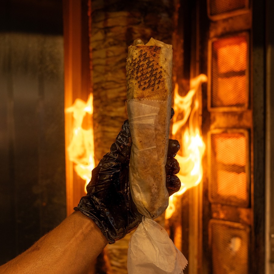 Chicken shawarma wrap
